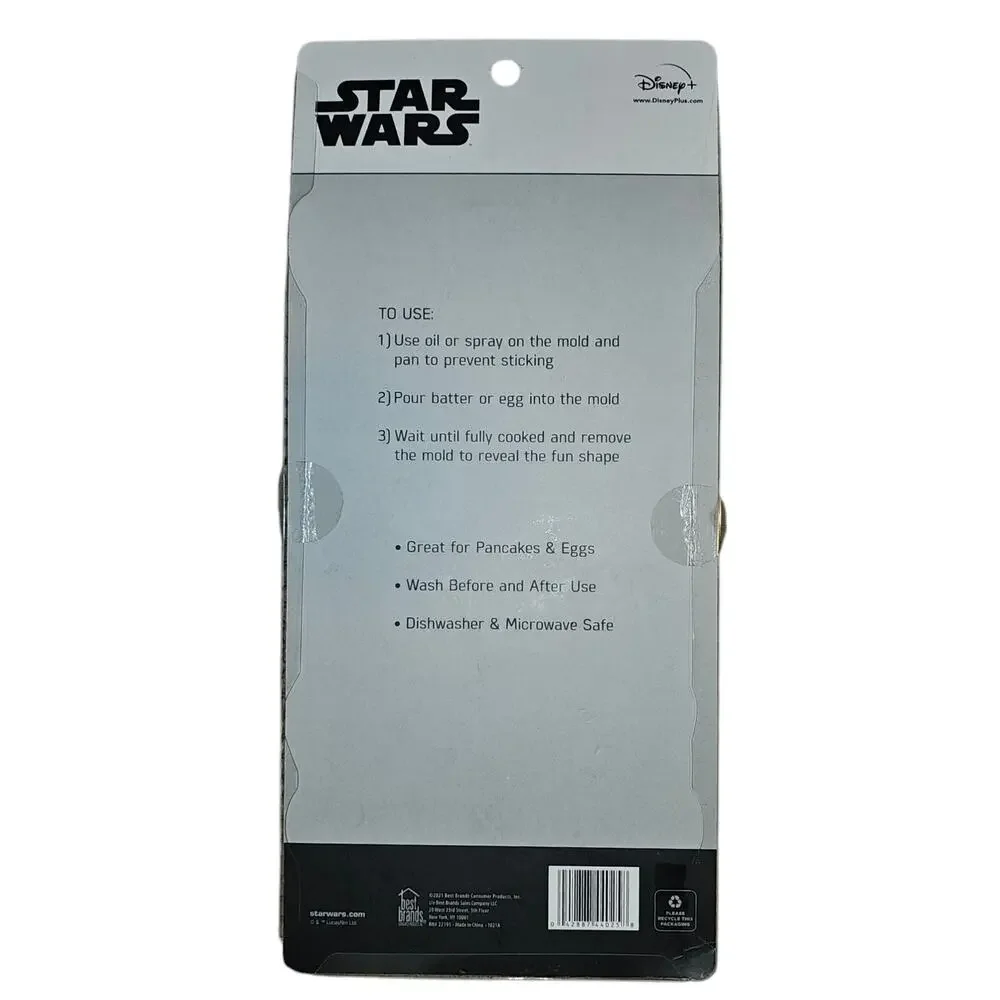 Star Wars Silicone Breakfast Molds - Set of Two NIP